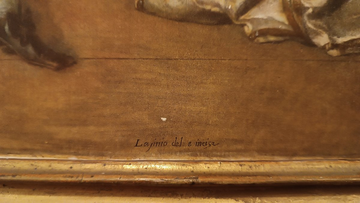 INCISIONE DI LASINIO CON PERSONAGGI SECONDA META' XVIII SECOLO -photo-4