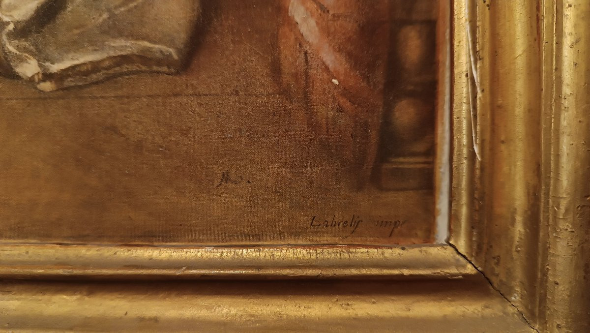 INCISIONE DI LASINIO CON PERSONAGGI SECONDA META' XVIII SECOLO -photo-5