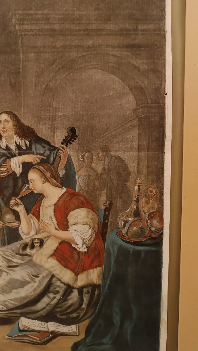 INCISIONE DI LASINIO CON FAMIGLIA MIRIS SECONDA META' XVIII SECOLO -photo-4