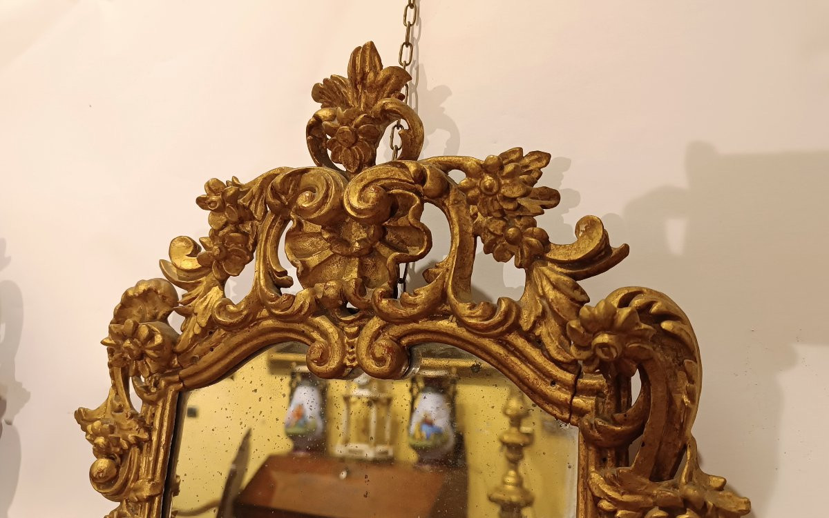 COPPIA DI SPECCHIERE DORATE FINE XIX SECOLO-photo-2