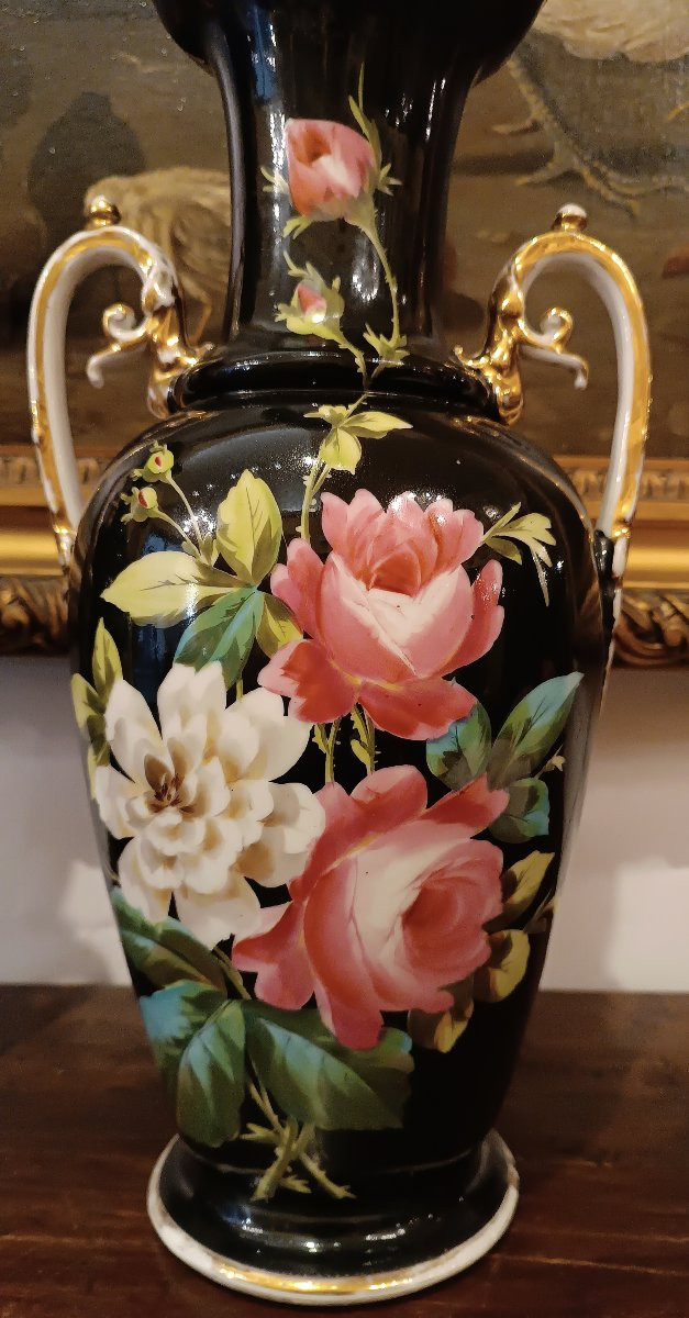 COPPIA DI VASI GINORI DOCCIA PRIMI XIX SECOLO -photo-3