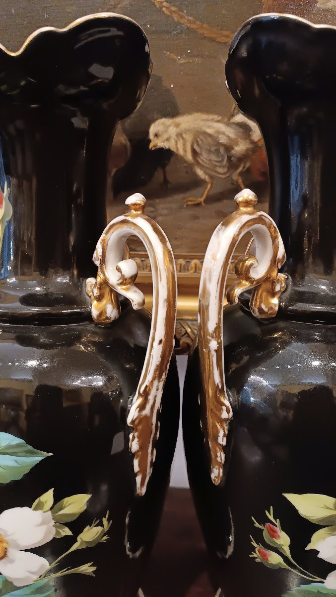 COPPIA DI VASI GINORI DOCCIA PRIMI XIX SECOLO -photo-1