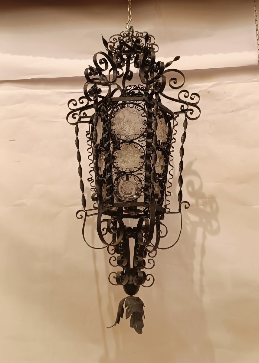 LANTERNA A SOSPENSIONE LIBERTY FINE XIX SECOLO-photo-2