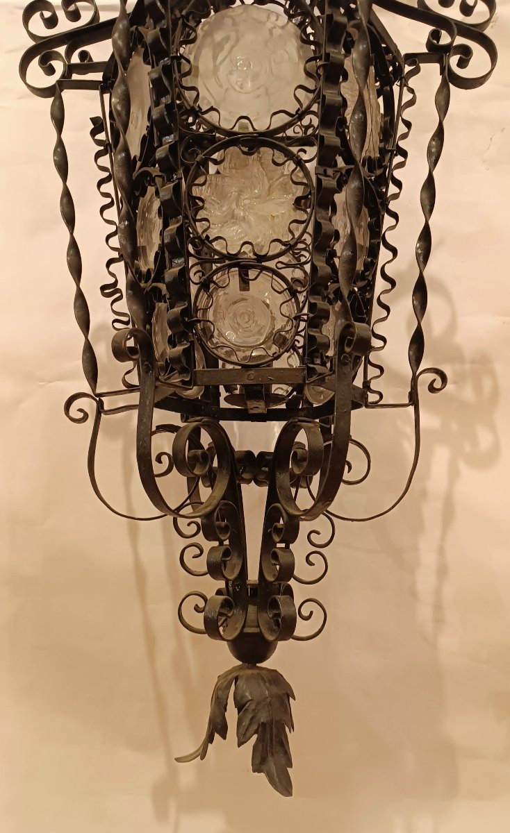 LANTERNA A SOSPENSIONE LIBERTY FINE XIX SECOLO-photo-3