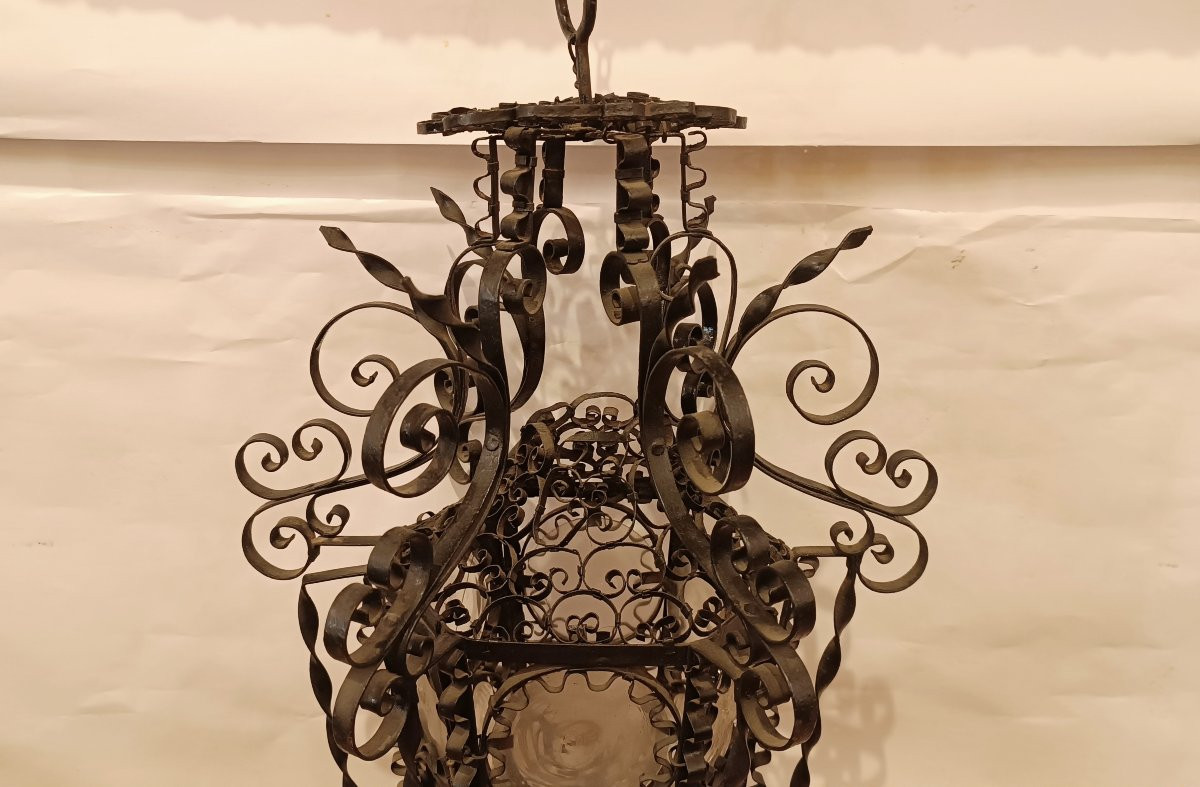 LANTERNA A SOSPENSIONE LIBERTY FINE XIX SECOLO-photo-1