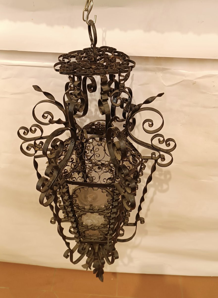 LANTERNA A SOSPENSIONE LIBERTY FINE XIX SECOLO-photo-2