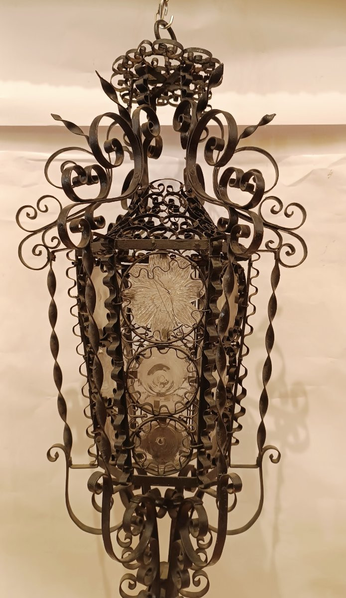 LANTERNA A SOSPENSIONE LIBERTY FINE XIX SECOLO-photo-3