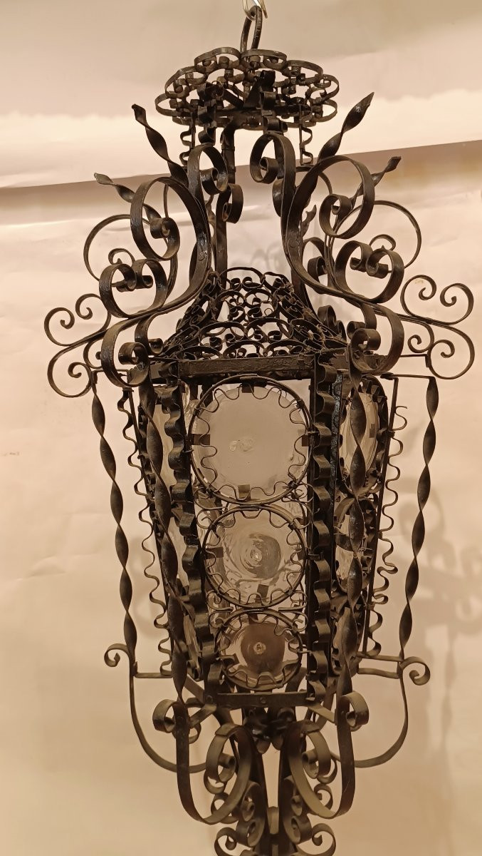 LANTERNA A SOSPENSIONE LIBERTY FINE XIX SECOLO-photo-5