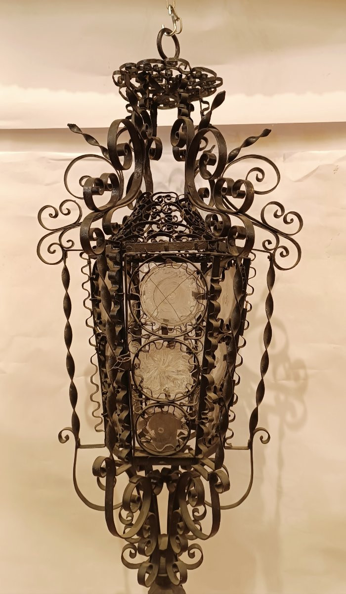 LANTERNA A SOSPENSIONE LIBERTY FINE XIX SECOLO-photo-6