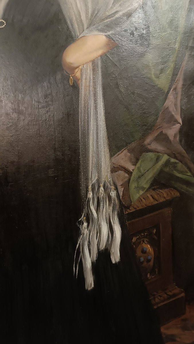 RITRATTO DI ANNA MANFRIN LAMBERTI PRIMI XX SECOLO -photo-1