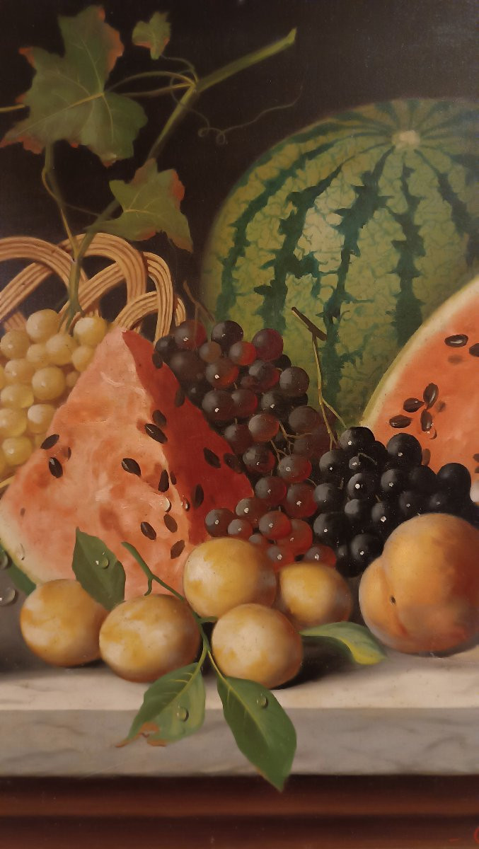 COPPIA DI NATURE MORTE MEUCCI FINE XIX SECOLO-photo-3