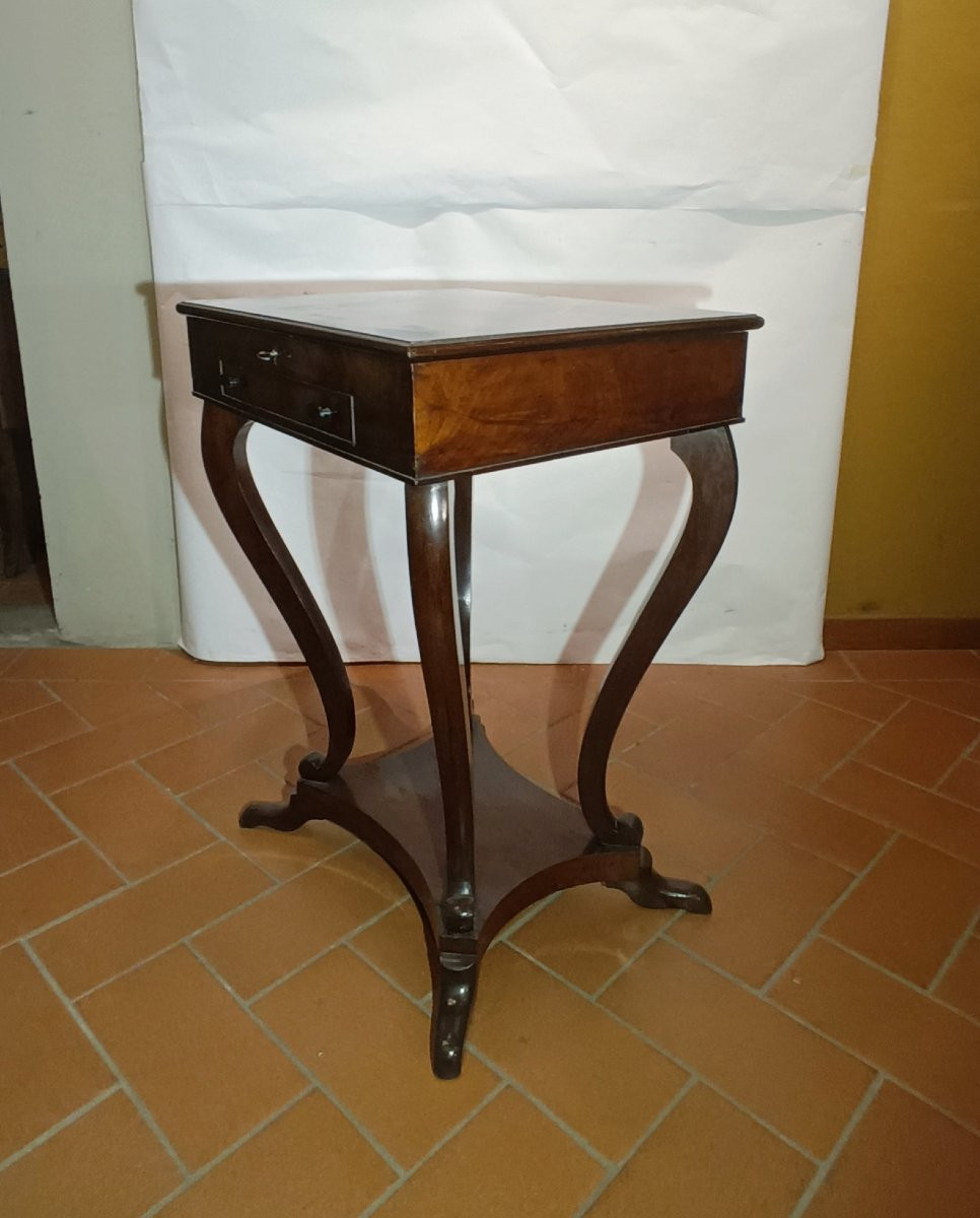 TAVOLINO DA LAVORO IMPERO PRIMO XIX SECOLO-photo-2