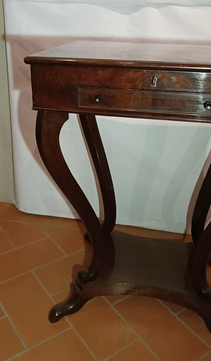 TAVOLINO DA LAVORO IMPERO PRIMO XIX SECOLO-photo-3