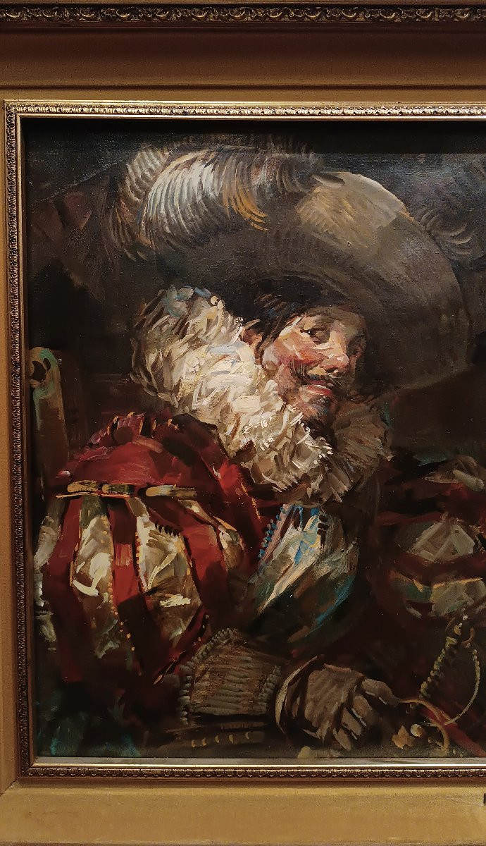 DIPINTO CON SCENA DI GENERE PRIMO XX SECOLO -photo-1