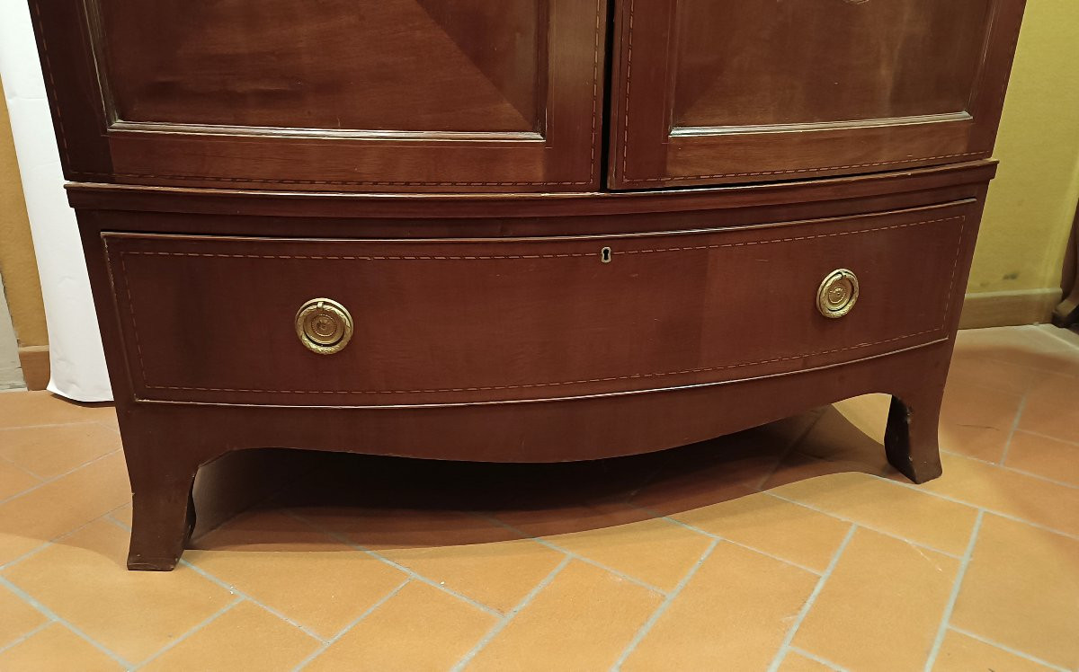 ARMADIO IN MOGANO VITTORIANO SECONDA META' XIX SECOLO -photo-4