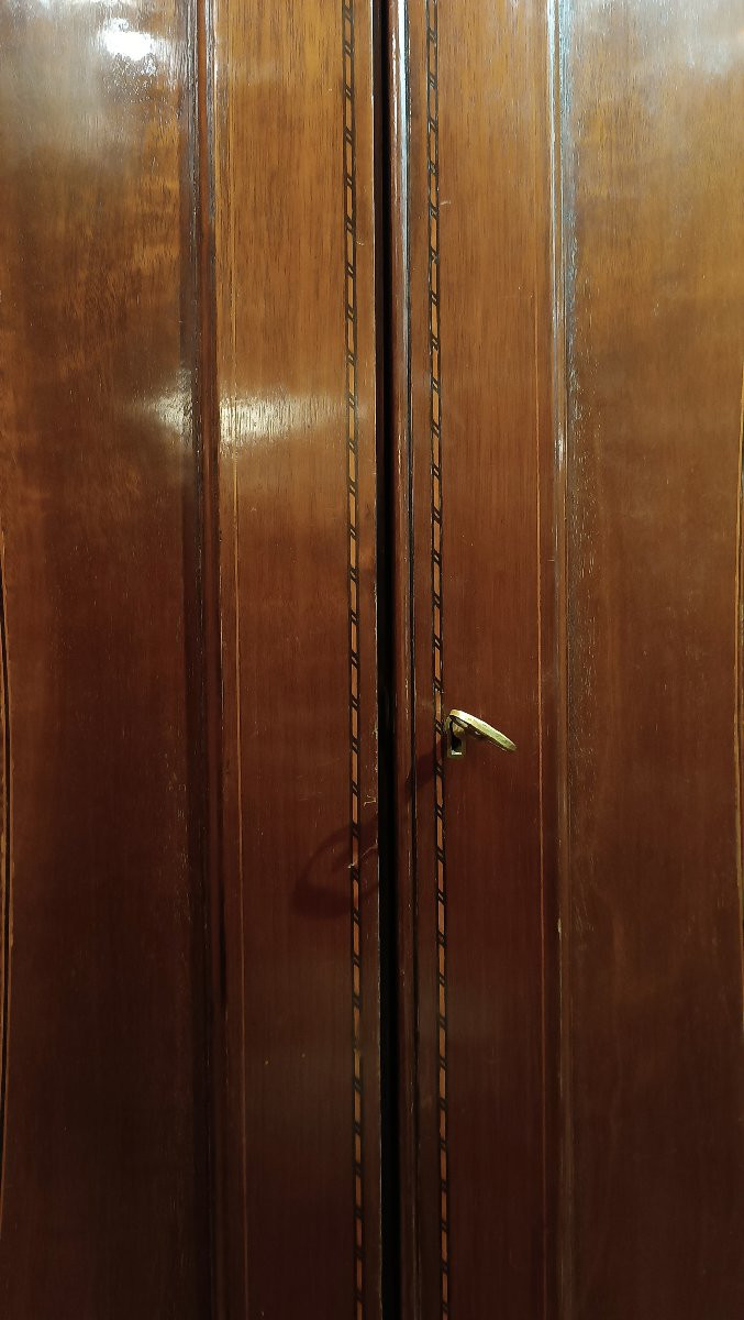 ARMADIO IN MOGANO VITTORIANO SECONDA META' XIX SECOLO -photo-6