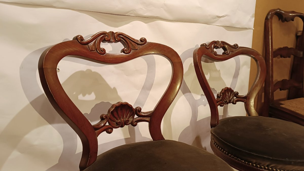 COPPIA DI SGABELLI DA MUSICA SECONDA META' XIX SECOLO-photo-3