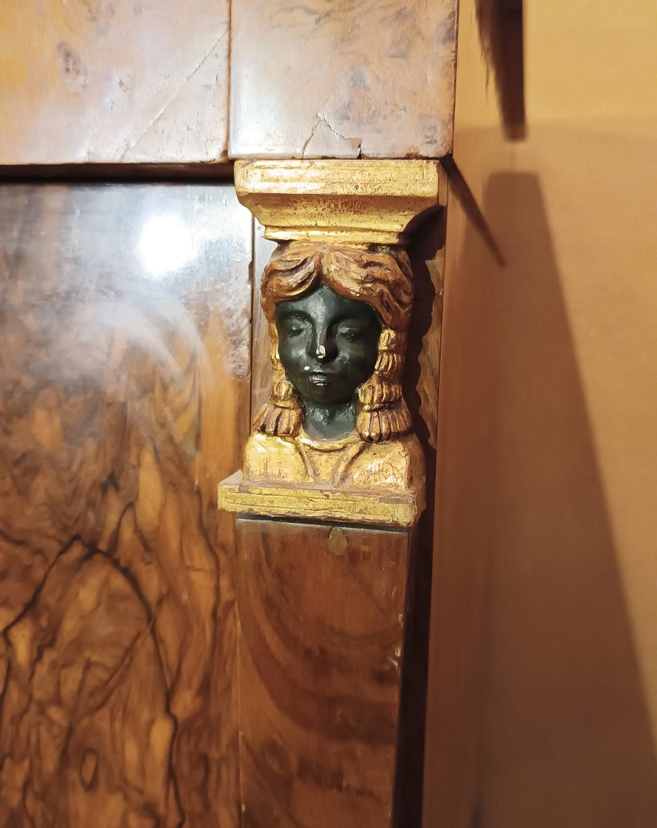 CASSETTONE LASTRONATO IMPERO PRIMI DEL XIX SECOLO-photo-2