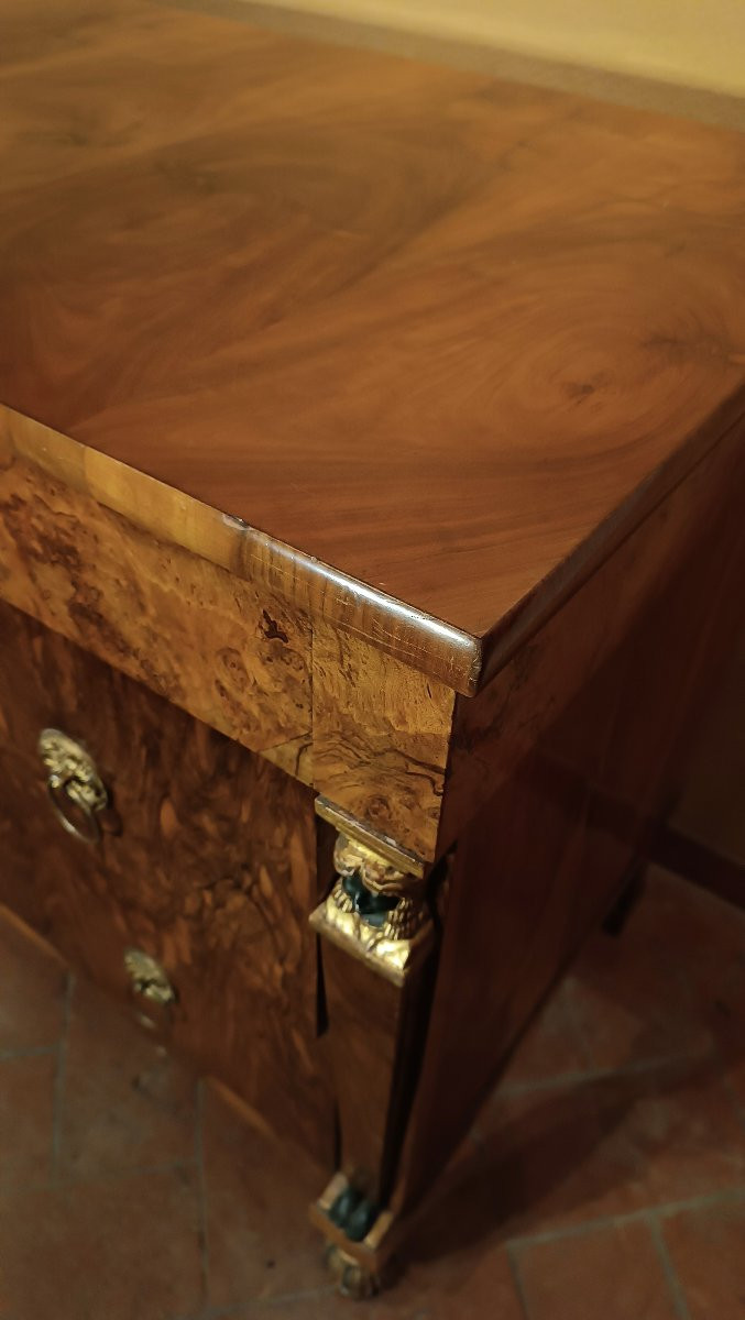 CASSETTONE LASTRONATO IMPERO PRIMI DEL XIX SECOLO-photo-6