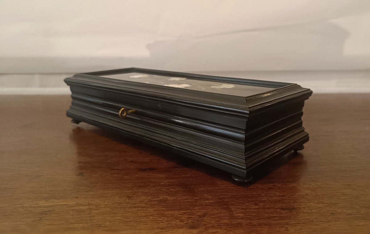 SCATOLA IN COMMESSO FIORENTINO META' XIX SECOLO -photo-3