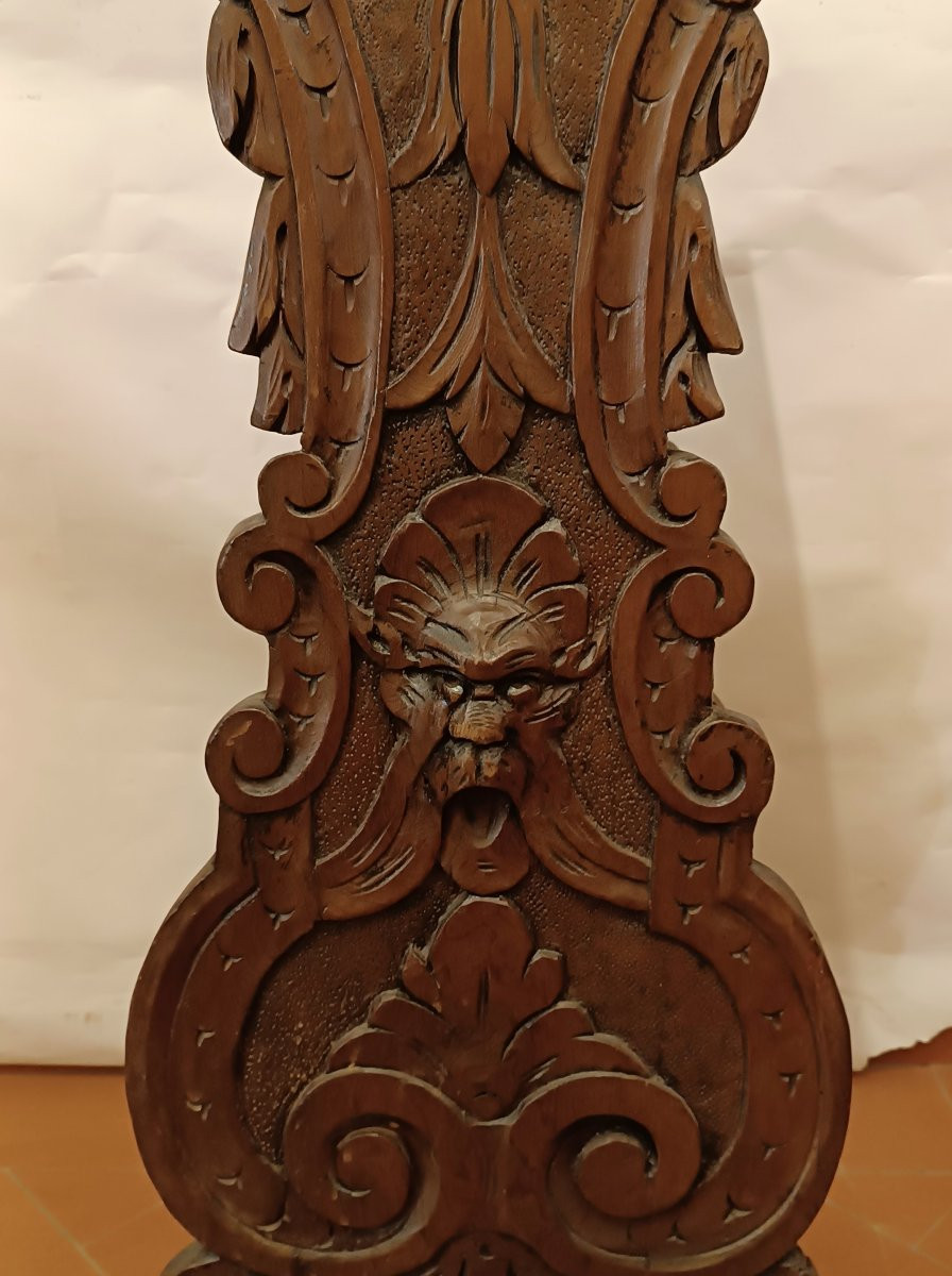 BASE IN LEGNO INTAGLIATO SECONDA META' XIX SECOLO -photo-4