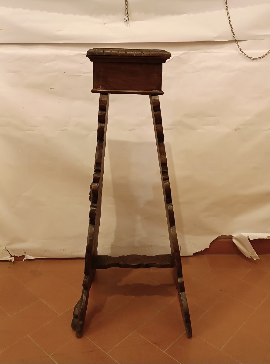 BASE IN LEGNO INTAGLIATO SECONDA META' XIX SECOLO -photo-4