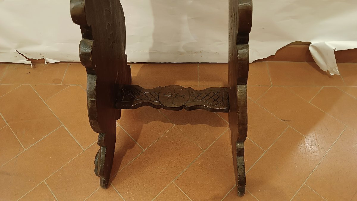 BASE IN LEGNO INTAGLIATO SECONDA META' XIX SECOLO -photo-5