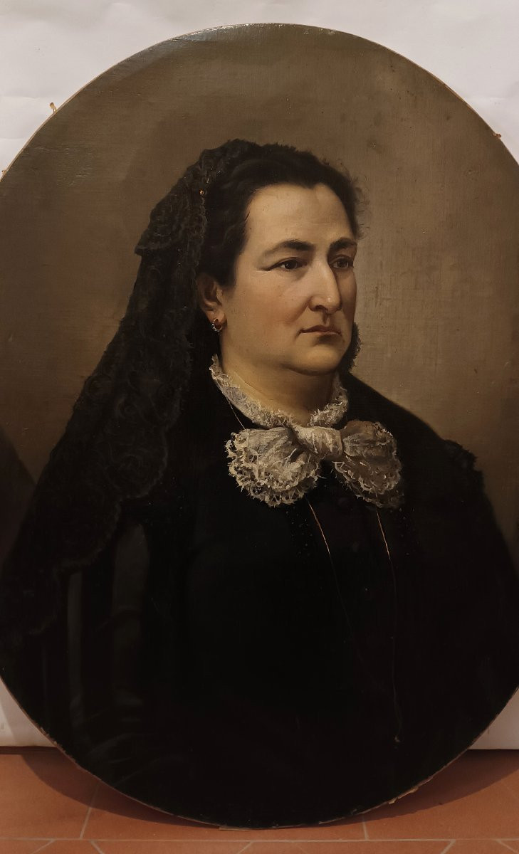 RITRATTO FEMMINILE SECONDA META' XIX SECOLO -photo-3