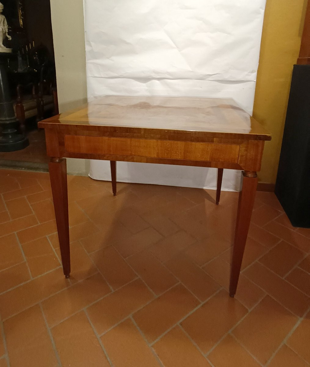 TAVOLO DA GIOCO CON INTARSI LUIGI XVI SECONDA META' XVIII SECOLO -photo-4