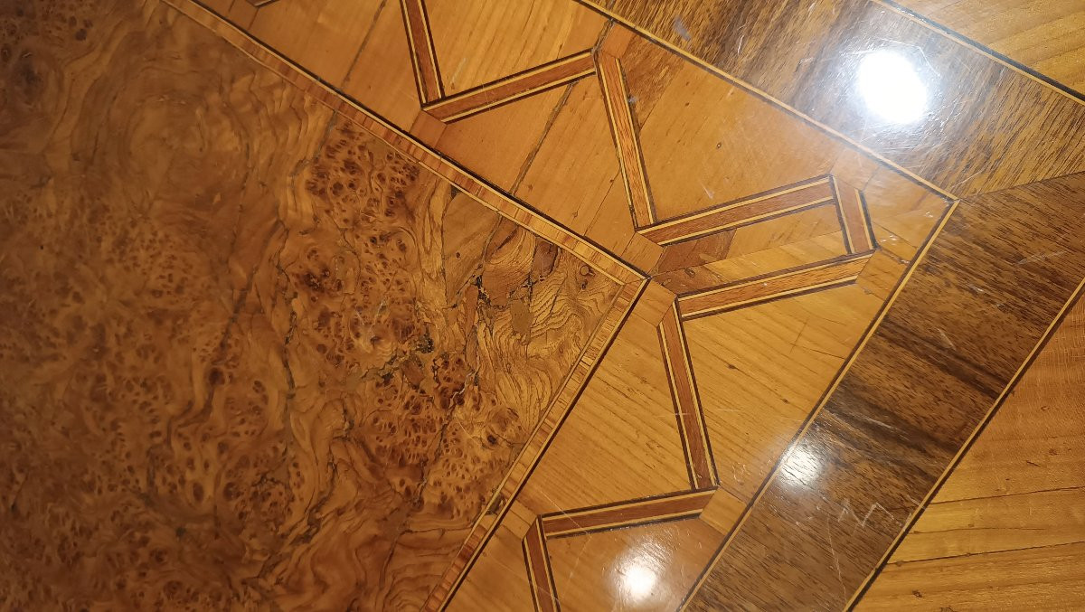 TAVOLO DA GIOCO CON INTARSI LUIGI XVI SECONDA META' XVIII SECOLO -photo-4