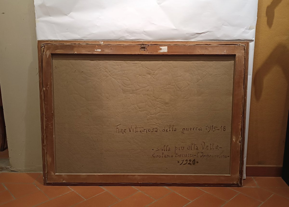 DIPINTO TRIONFO PRIMA GUERRA MONDIALE PRIMA META' DEL XX SECOLO -photo-2