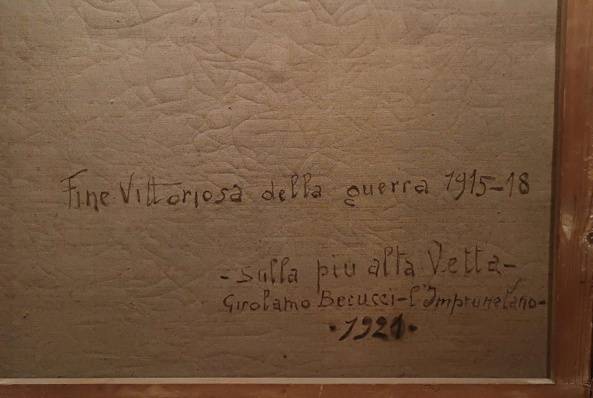 DIPINTO TRIONFO PRIMA GUERRA MONDIALE PRIMA META' DEL XX SECOLO -photo-3