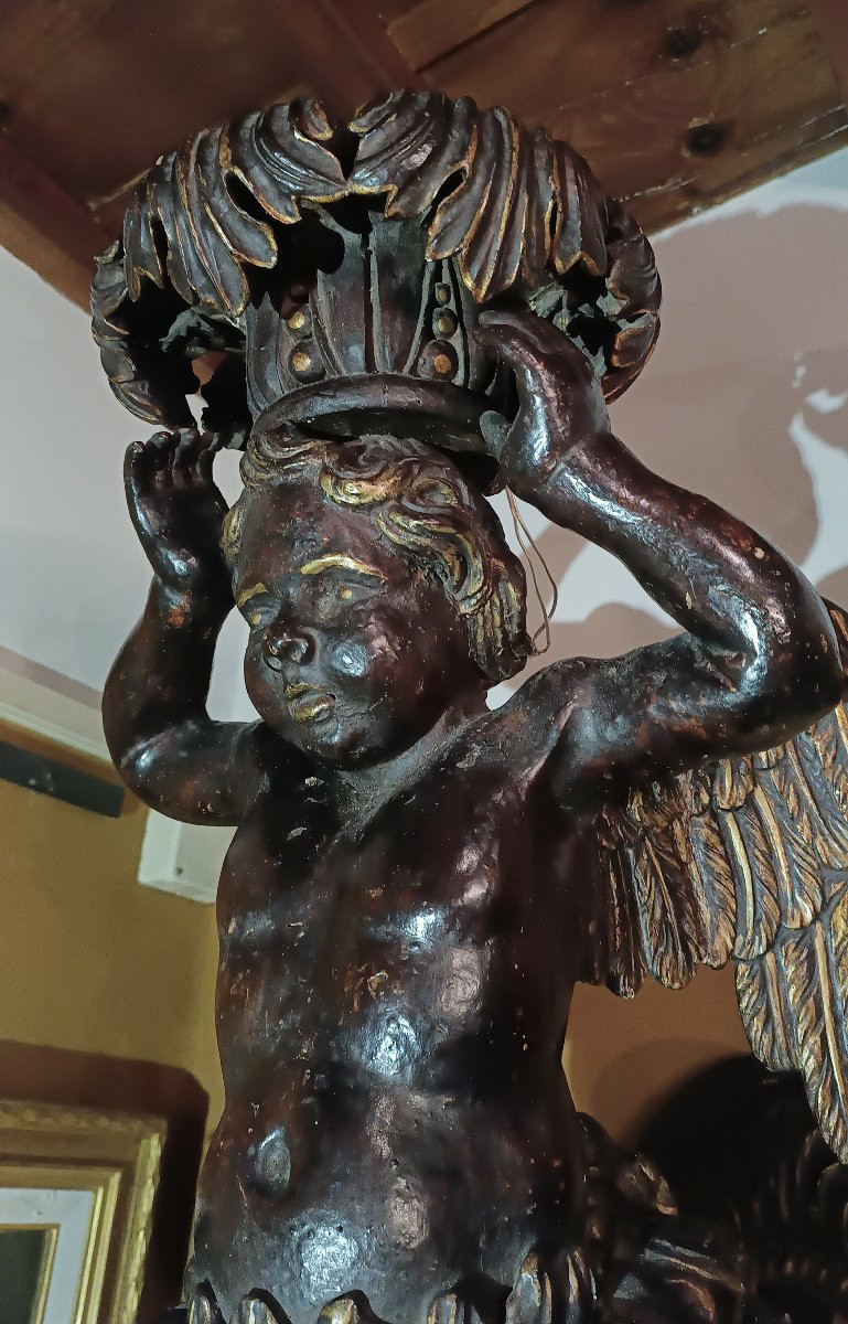 COPPIA DI BRACCI PORTACERO FINE DEL XVI SECOLO -photo-2