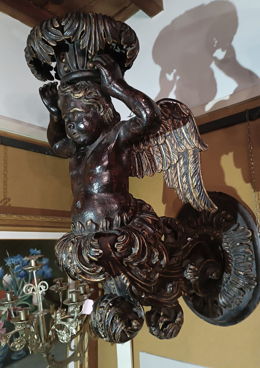 COPPIA DI BRACCI PORTACERO FINE DEL XVI SECOLO -photo-3