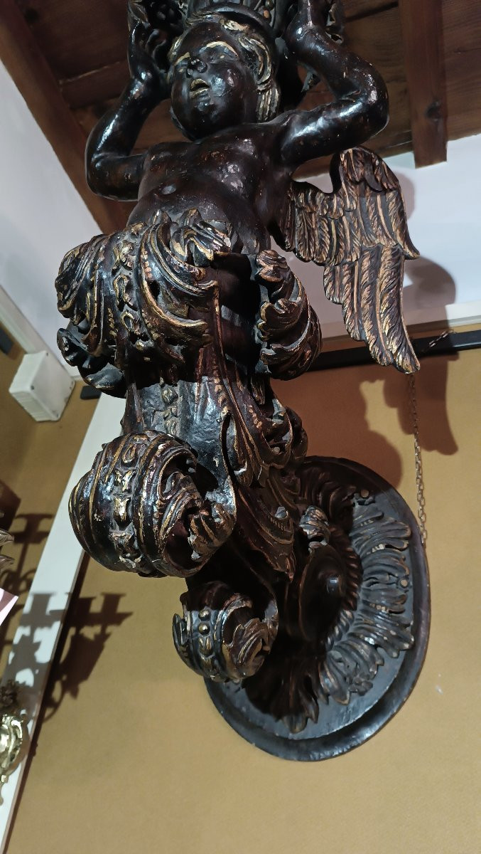 COPPIA DI BRACCI PORTACERO FINE DEL XVI SECOLO -photo-6