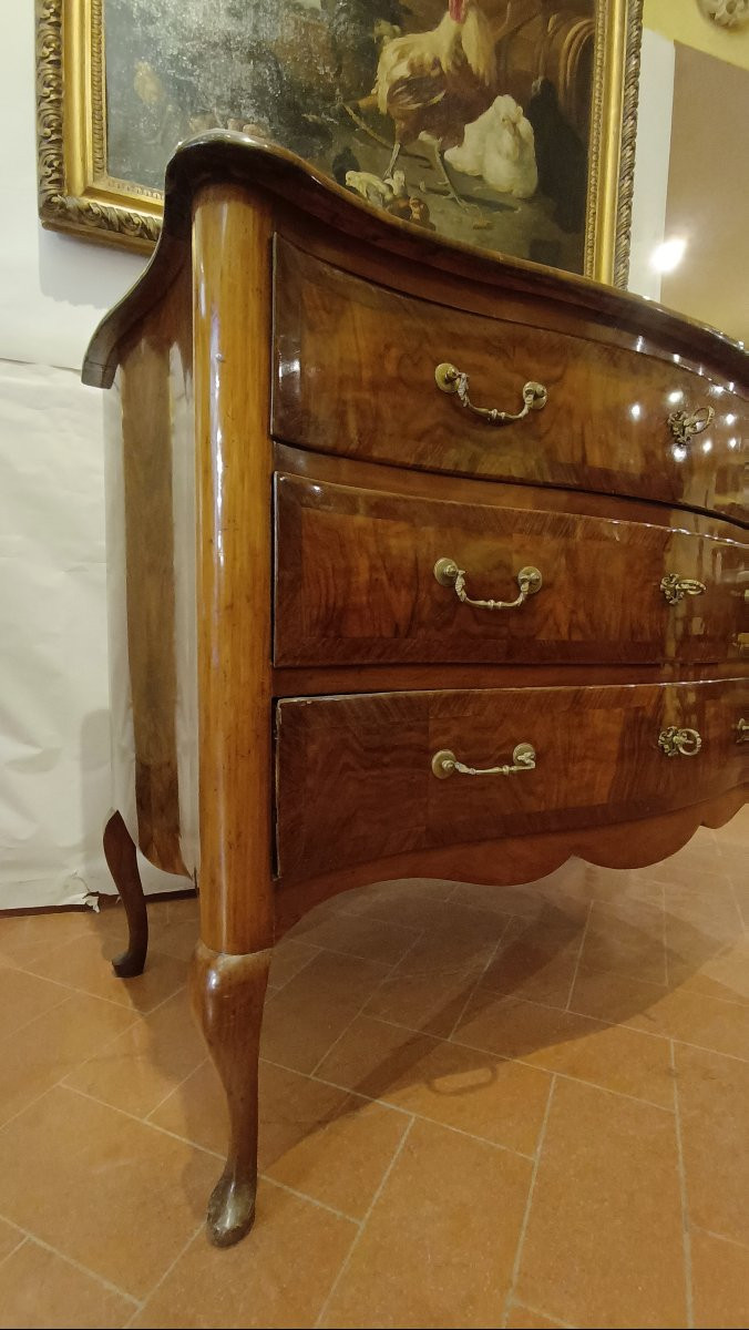 CASSETTONE A BALESTRA TOSCANO META' XVIII SECOLO-photo-3