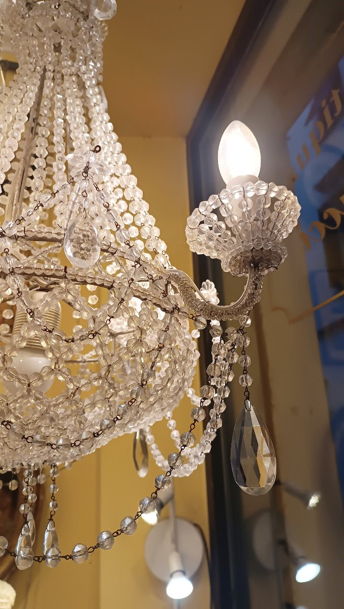 PICCOLO LAMPADARIO A SACCA FINE DEL XIX SECOLO -photo-4