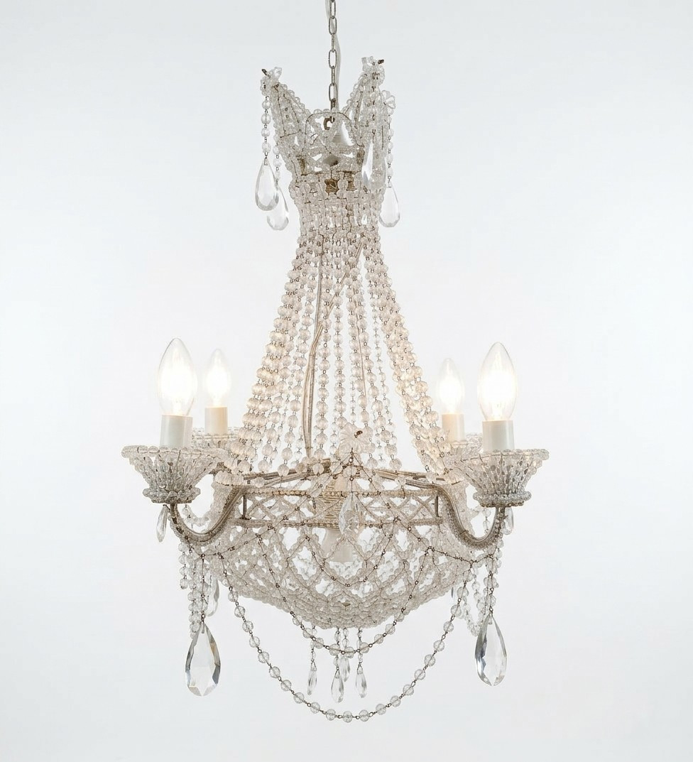 PICCOLO LAMPADARIO A SACCA FINE DEL XIX SECOLO 