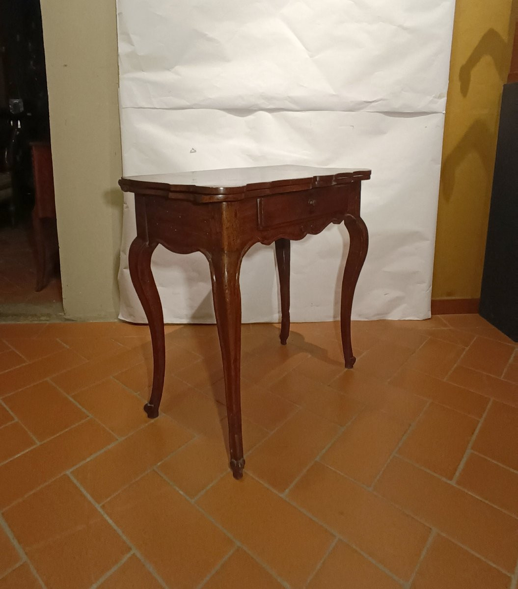 TAVOLINO DA GIOCO LUIGI FILIPPO META' XIX SECOLO -photo-4