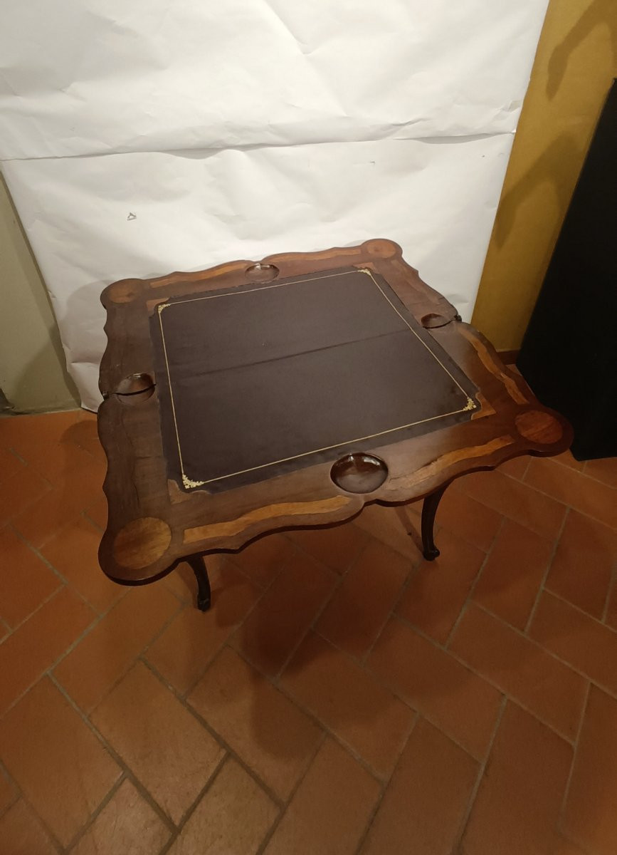 TAVOLINO DA GIOCO LUIGI FILIPPO META' XIX SECOLO -photo-6
