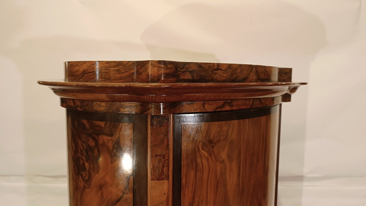 COLONNA APRIBILE IN NOCE BIEDERMEIER SECONDA META' XIX SECOLO-photo-7