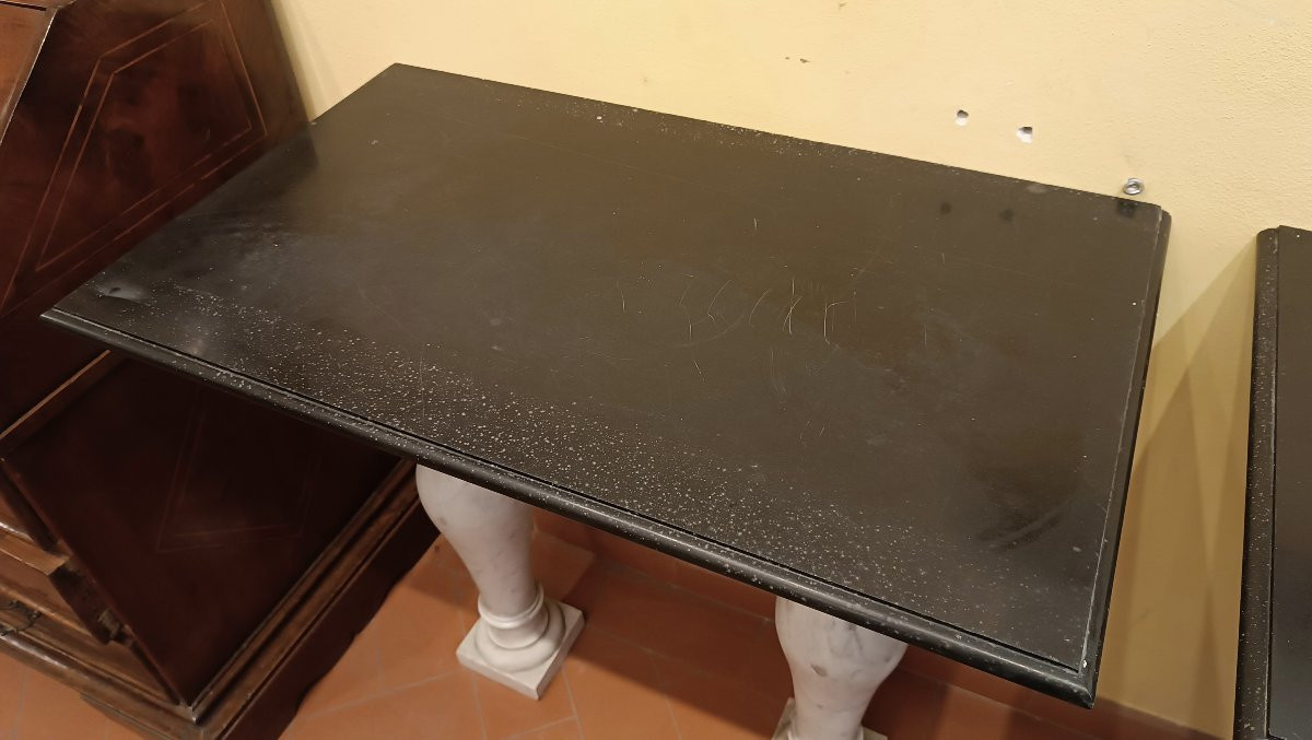 COPPIA DI CONSOLLES IN MARMO SECONDA META' XIX SECOLO -photo-5