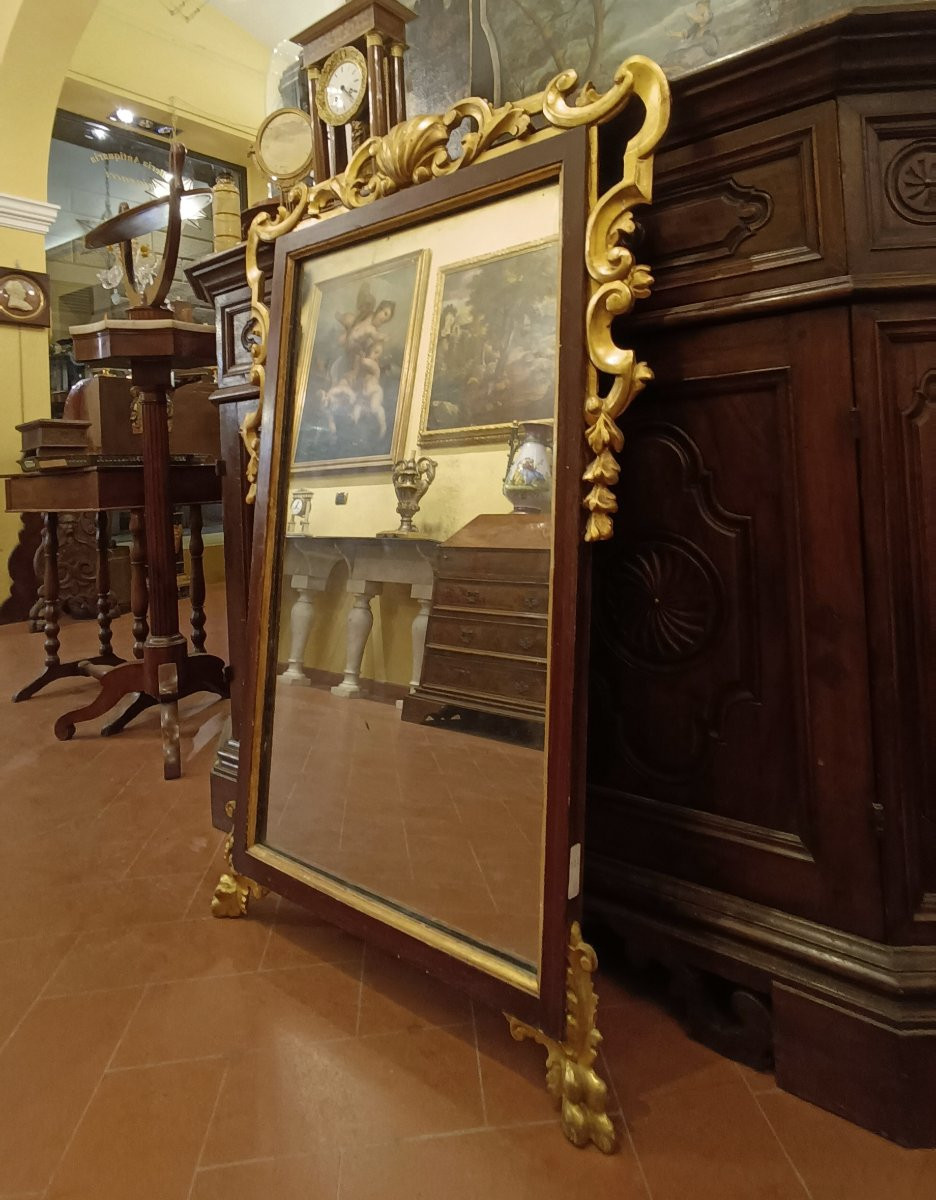 SPECCHIERA DORATA LUIGI FILIPPO META' XIX SECOLO -photo-3