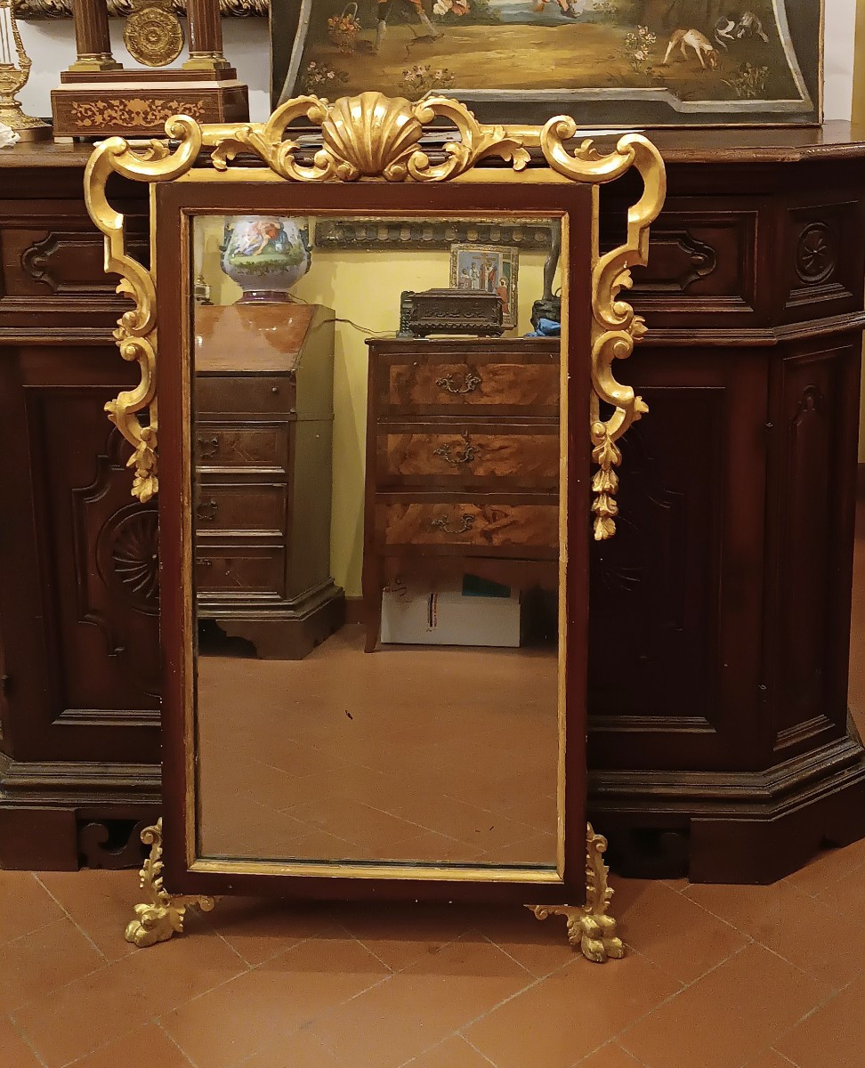 SPECCHIERA DORATA LUIGI FILIPPO META' XIX SECOLO 
