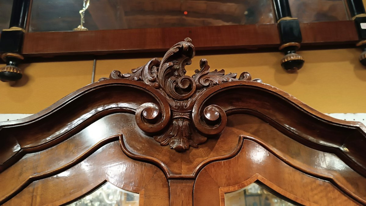 TRUMEAU VITTORIANO CON INTARSI META' XIX SECOLO -photo-6