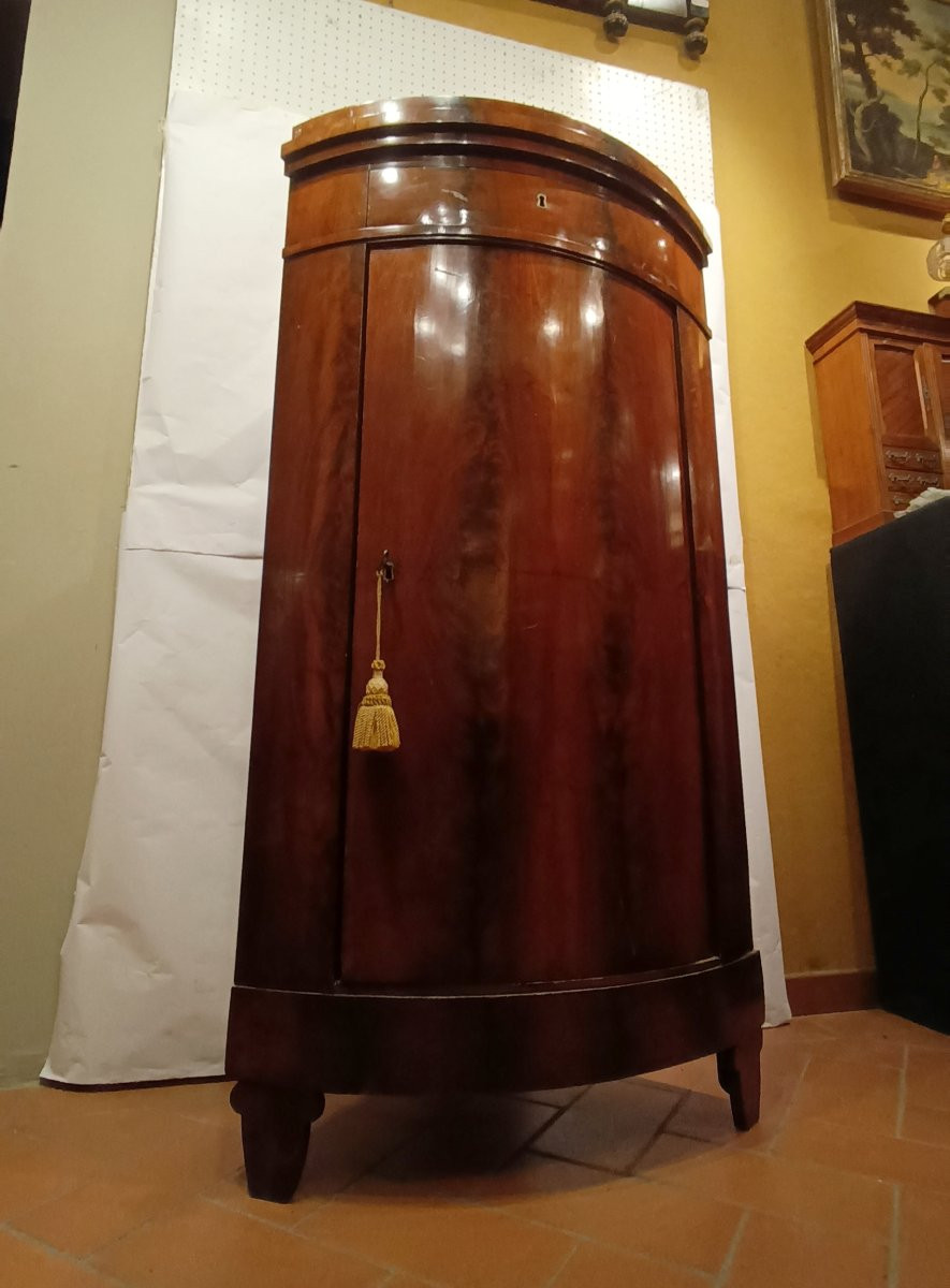 ANGOLIERA IN MOGANO META' XIX SECOLO -photo-3