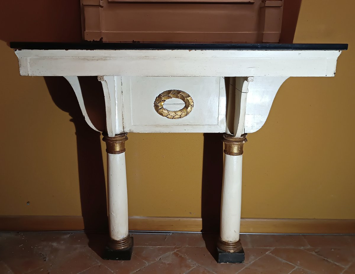 CONSOLLE E SPECCHIERA IMPERO PRIMI DEL XIX SECOLO -photo-2