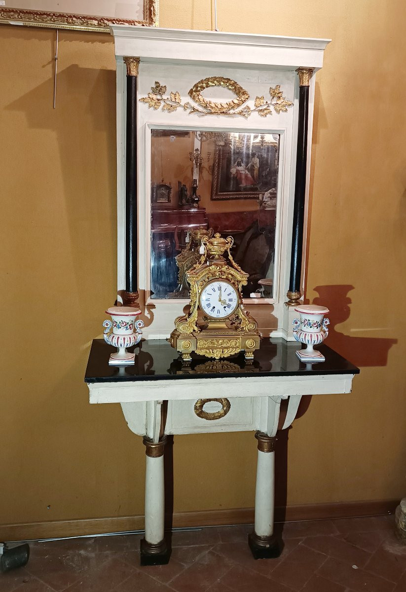 CONSOLLE E SPECCHIERA IMPERO PRIMI DEL XIX SECOLO -photo-6