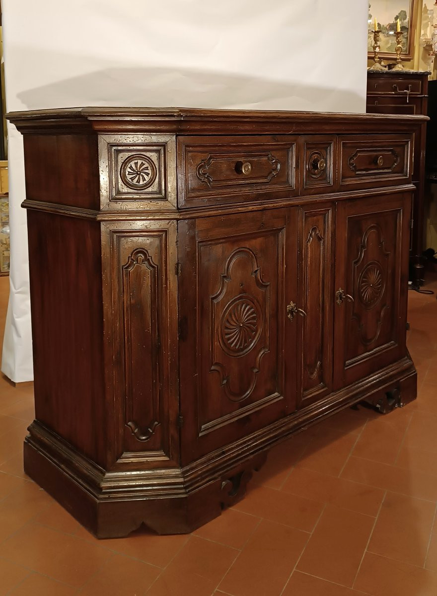  CREDENZA IN NOCE SECONDA META' XIX SECOLO -photo-2