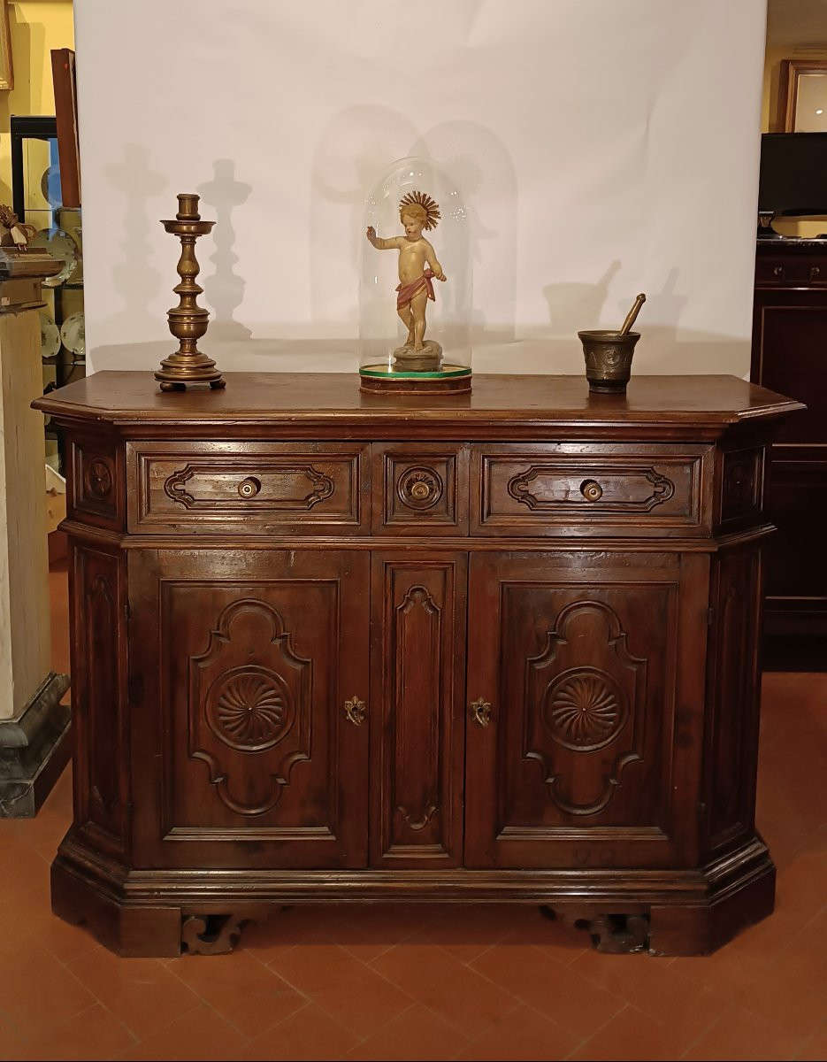  CREDENZA IN NOCE SECONDA META' XIX SECOLO -photo-1